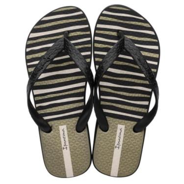 Imagem de Chinelo Feminino Ipanema De Dedo Macio Grendene Happy 25279 Preto/Ouro (BR, Adulto, Numérico, 35)