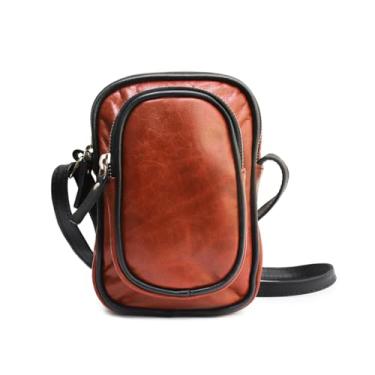 Imagem de Shoulder Bag Unissex em Couro Legítimo Manu (Caramelo)