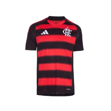 Imagem de Camisa Flamengo Adidas I 2025/26 Preto/ Cor:;Tamanho:Gg-Masculino