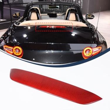Imagem de Aotumcer Adesivo de decoração de capa de lâmpada de freio estilo fibra de carbono compatível com Mazda MX-5 Miata 2016-2027 acessórios exteriores de carro decoração e proteção