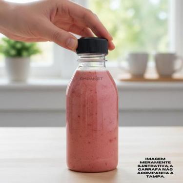 Imagem de Tampinha Refrigerante Plástico 28mm Resistente Sem Lacre 500U - EMBANE