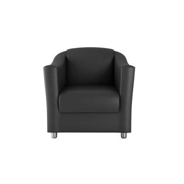 Imagem de Poltrona Decorativa Confortável Para Descanço Bia Matrix Sintetico Preto