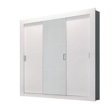 Imagem de Guarda Roupa Herval Ph 1708 - Cor Branco - Com Espelho
