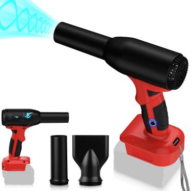 Imagem de DEWDYS Soprador De Jato Seco Upgrate Para Bateria Milwaukee 18V M18, Pressão De Vento De 400G, Alta Potência De 500W, Espanador De Ar Comprimido Sem Fio, Soprador De Ventilador Super Jet, Mini Venti