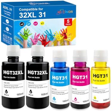 Imagem de Garrafa de tinta de substituição 31XL 32XL para HP Ink 31 e 32XL para Smart Tank 7301 7001 7602 5000 6001 5101 5102 450 455 457 517 532 502 514, Smart Tank Plus 551 555 5 557 Impressoras 651 655 (2