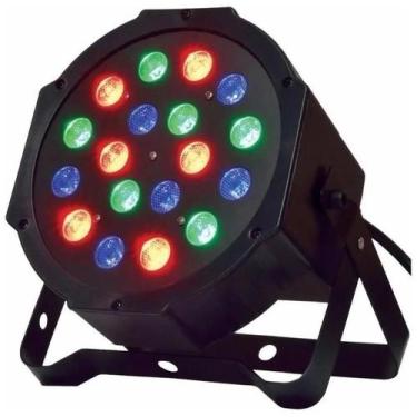 Imagem de Refletor Par Led 18 Digital Rgb Dmx Canhão Bivolt Jdb-18 - Alinee