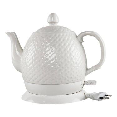 Imagem de Chaleira Elétrica de Porcelana Elegance 1,5L Branca Tuut 127v