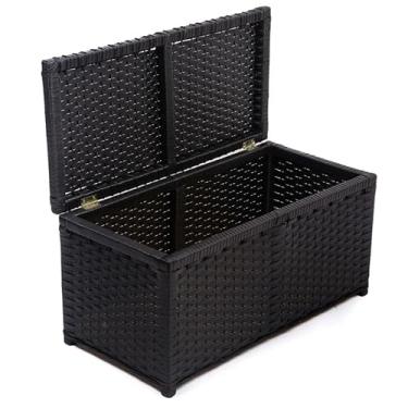 Imagem de Baú Roupeiro Organizador em Fibra Sintética – Para Roupa Suja e Brinquedos 60x30x30 cm(Preto)