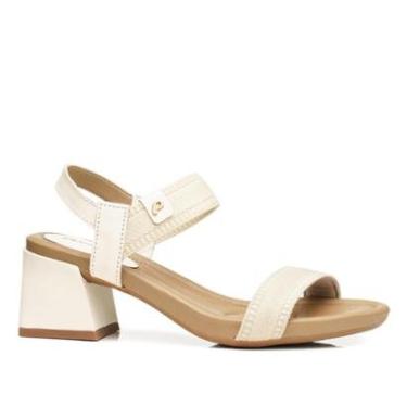 Imagem de Sandália Pegada Feminina em Elástico Baunilha 234301-01-Feminino