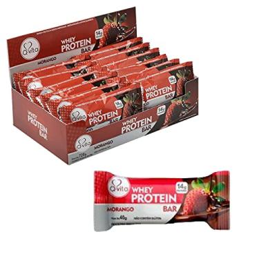 Imagem de Barra Protein Morango Q-VITA 40g (18 unidades)