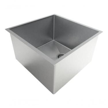 Imagem de Cuba 35X35 P/ Cozinha Gourmet Aço Inox Luxo
