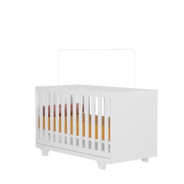 Imagem de Berço que vira Cama com Colchão - Aurora- MobiBaby