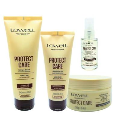 Imagem de Lowell Protect Care Shampoo 240ml Cd 200ml Mascara 240g e Oleo 30ml