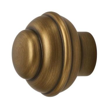 Imagem de Kit 2 Ponteiras para Cortina Bola Oca 28mm (Varão Grosso) - Decoração 