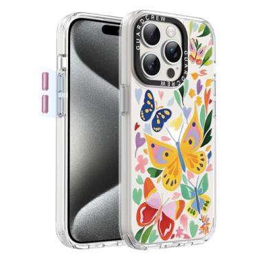 Imagem de GuardCrew Capa para iPhone 15 Pro, [proteção contra quedas de grau militar de 3,8 m à prova de colisão] [antiamarelamento e antidescasca] Capa fina de TPU transparente à prova de choque para iPhone 15