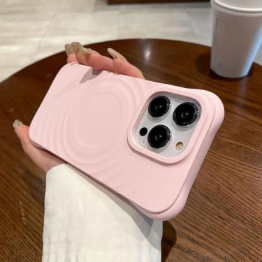 Imagem de Capa com carregador sem fio para iPhone 16, 15, 14, 13, 11 Pro Max Plus (para iPhone 13 Pro Max/Rosa)