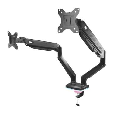 Imagem de Suporte 2 Monitores Rgb Gamer Pistão Gás Articulado 17 A 35