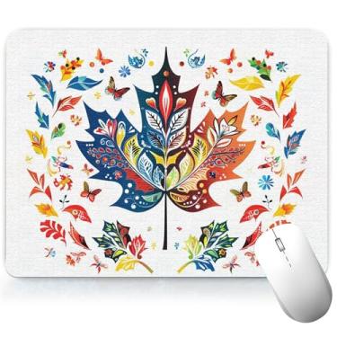 Imagem de Tapete de mesa de folha de couro, tapete de mouse de arte colorida, teclado de computador, mouse pad para jogos, protetor e capa à prova d'água, capa decorativa de couro PU, tapete de mouse para