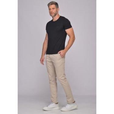 Imagem de Calça Masculina em Sarja 7898 Bege Claro-Masculino