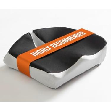 Imagem de Ecofeen Almofada ergonômica de espuma viscoelástica em forma de U para ciática, cóccix e alívio da dor lombar – almofada de alívio de pressão para cadeira de escritório, assento de carro e cadeira de