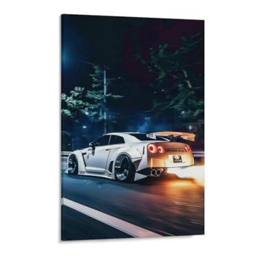 Imagem de HouLaiZhe Carro esportivo japonês Spitfire R35 Jdm pôsteres tela estética decoração de quarto pintura de parede impressões de sala de galeria decoração de parede para quarto sala de estar escritório