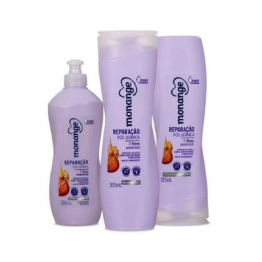Imagem de Kit Monange Reparação Pós Química - 3 Un