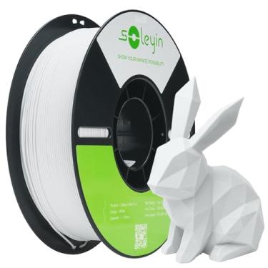 Imagem de Creality Filamento Soleyin Ultra PLA 1,75 mm para Impressora 3D, Velocidade de 300 mm/s, Resfriamento e Modelagem Rápidos, Bobina de 1kg (2,2lb), para Creality Ender K1, K1C Series (Branco)