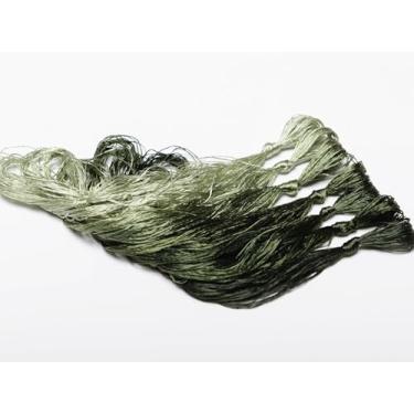 Imagem de RUSHIGUAN 100% pura natureza amoreira fio de seda acessório de joias flores artificiais ponto cruz bordado fio diy kits de costura 7 cores gradientes 22 m cada (15)