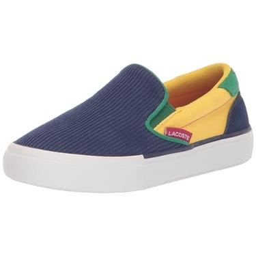 Imagem de Lacoste Tênis infantil unissex 46cuc0002, Ylw/Grn, 1 Little Kid