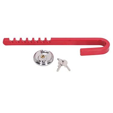 Imagem de Mingzhe Trava de Braçadeira de Roda, Trava de Roda de Segurança Material de Aço de Alta Resistência Ajuste Universal para Carros Caminhões Motocicletas ATVs RVs Reboques Scooters Karts