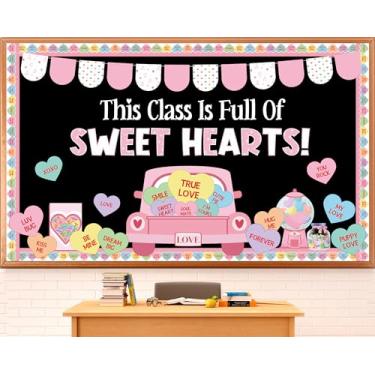 Imagem de Conjunto de quadro de avisos para o dia dos namorados colorido para conversa, recortes de caminhão, dia dos namorados, sala de aula, quadro de avisos, decoração de papel para sala de aula e porta de
