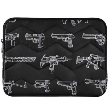 Imagem de Capa de laptop fofa com estampa de arma de desenho animado para MacBook Pro 14 manga buffy capa para laptop 13-14 polegadas universal