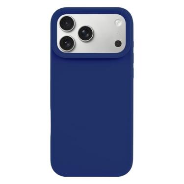 Imagem de Danbey Capa de silicone líquido genuíno para iPhone 17 Pro, resistente a manchas, resistente, à prova de choque, capa de telefone fosca básica minimalista premium slim fit, tela de 6,3 polegadas 2025