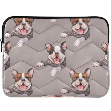 Imagem de Capa protetora para notebook French Bulldogs Dogs Puppy Capa protetora universal para computador de 13 a 14 polegadas para MacBook Pro de 13 polegadas