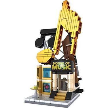 Imagem de Blocos de construção de brinquedos Brick Loot Mini City House of Music