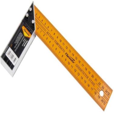 Imagem de Esquadro 10 250 mm metalico sparta - lumitek