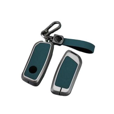 Imagem de Capa anti-riscos de liga de zinco para chave de carro, compatível com BMW X1 U11 / 7 Series G70 I7 X7 G07 LCI IX I20 G09 XM U06 G81 M3 2023(Rope Buckle-green)