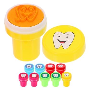 Imagem de Kisangel 10 carimbos engraçados de desenho animado para meninos e meninas, materiais escolares portáteis, lembrancinhas de festa, recompensas de sala de aula, carimbos educativos fofos