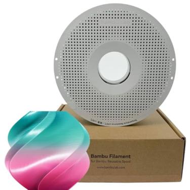 Imagem de Filamento Impressora 3d Bambu Lab Pla Silk Multi Color 1kg 1,75mm Carretel Reutilizável Cor South Beach 13906
