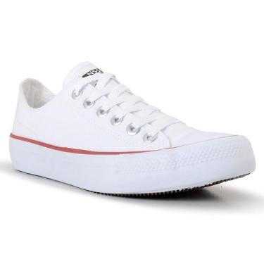 Imagem de Tênis Casual Masculino Feminino NS Star Conforto e Estilo, 38, Branco