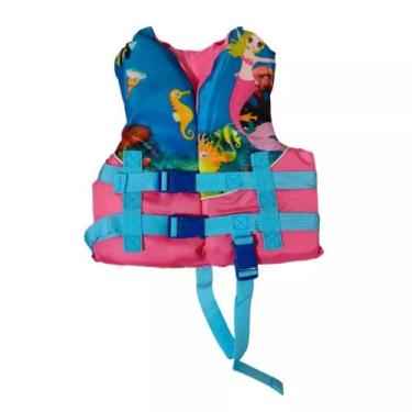 Imagem de Colete Salva Vidas Infantil de 20 30 50Kg Flutuador Menina e Menino Pi