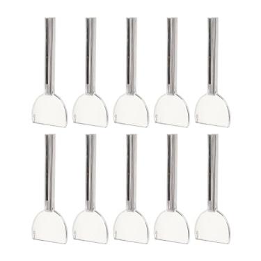Imagem de ZJchao Rolo de Tubo Eficiente para Espremedor de Pasta de Dente de Metal para Tintura de Cabelo Doméstica 10 Peças de Aço Inoxidável Meia Chave Redonda para Tubo de Tintura de Cabelo, de Pasta de Dente, tamanho: 3,3 X 1,4 pol.