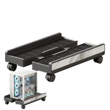 Imagem de Suporte de torre de PC – Elevador ajustável com rodas de freio | Carrinho de torre de computador | para casa, local de trabalho, laptop, monitor de sala de jogos