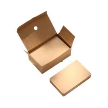 Imagem de Cartões De Visita Em Papel Kraft Colorido 100un. Etiquetas De Mensagem