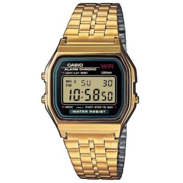 Imagem de Relógio CASIO VINTAGE unissex digital dourado A159WGEA-1DF, Dourado