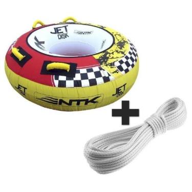 Imagem de Boia Rebocável Jet Disk Nautika P/ 1 Pessoa + Cabo Reboque