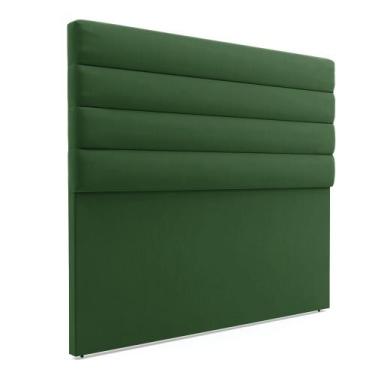 Imagem de Cabeceira California Para Cama Box King 190 cm Suede Verde M11 - D'Ros