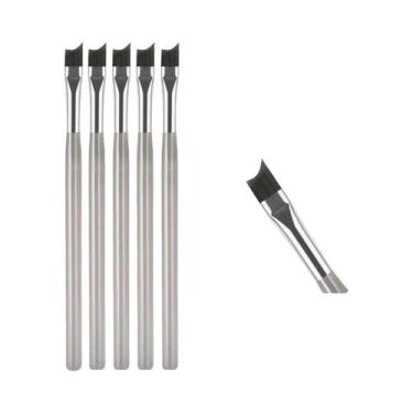 Imagem de Conjunto De Pincéis Para Nail Art Xadrez Francês 1/2 Peças, Caneta Par