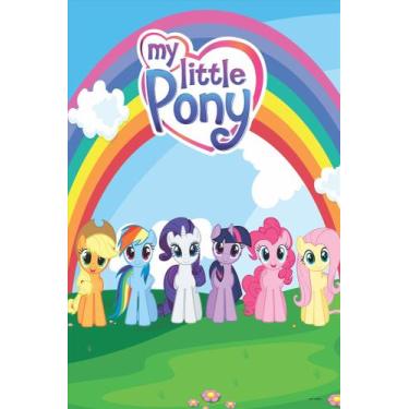 Imagem de Painel Festa Retangular Para Casado 1,5x2,2m My Little Pony - Fantasia