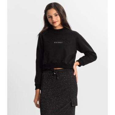 Imagem de Blusão Juvenil Feminino Em Moletom Minty Preto-Feminino